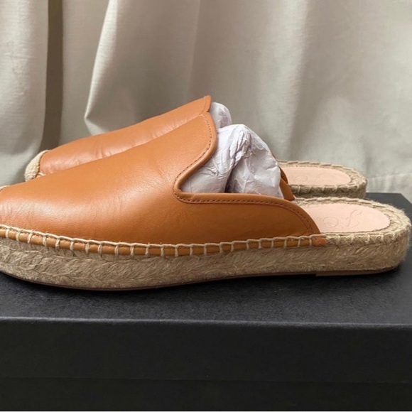 J Crew Leather Espadrilles Mule Slip On - Picture 2 of 4